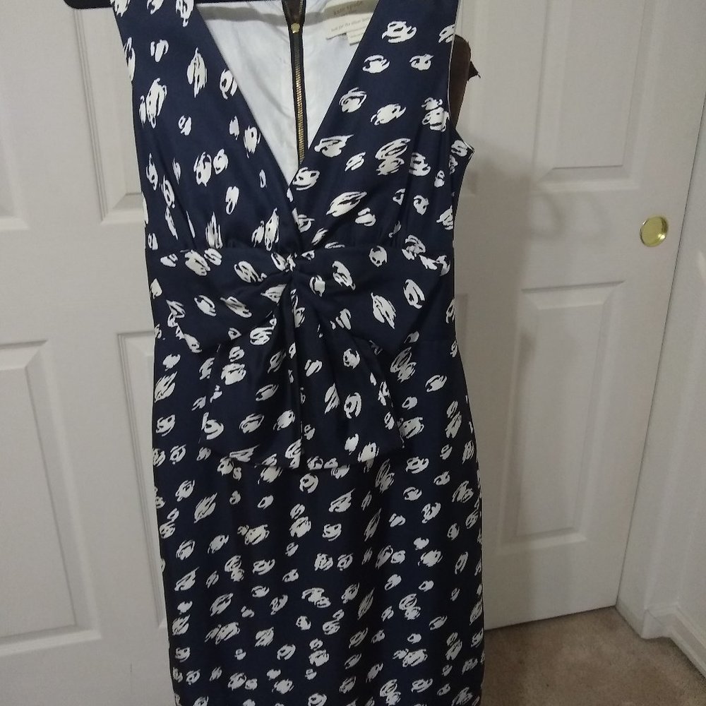 100% Silk Kate Spade Blaine Polka Dot A-line Dress